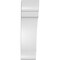 Ekena Millwork 6-in. W x 10-in. D x 22-in. H Olympic Architectural Grade PVC Knee Brace BRCP06X10X22OLY - alternate 2
